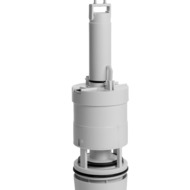Flush valve for plastic cisterns