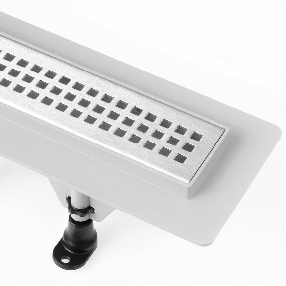 View SALE - Drain channel with stainless steel grid - floor installation, design 1