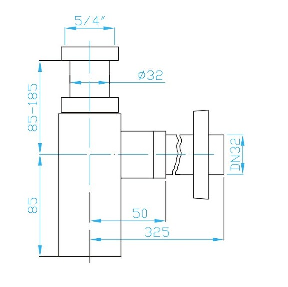 View Trap 5/4" round, metal