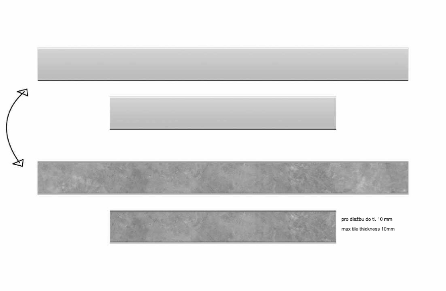 Prohlédnout Plastový žlab kombi design 4 plný i pro dlažbu