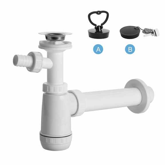 Prohlédnout E Sifon umyvadlový nerezová miska, pračkový vývod, zátka