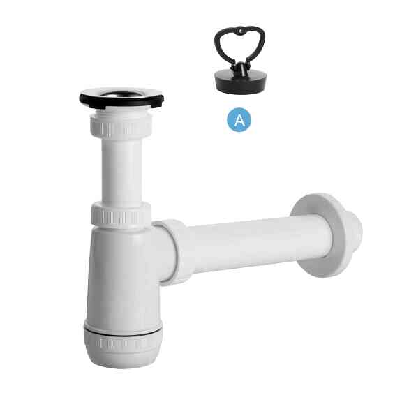 Prohlédnout E Sifon umyvadlový umyvadlový ventil, nerezová miska, zátka