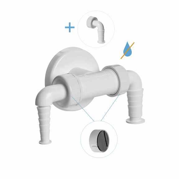 Prohlédnout T přípojka do odpadu DN32 s klapkami