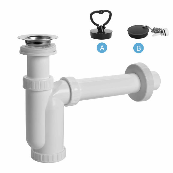 Prohlédnout Sifon umyvadlový nerezová miska, zátka