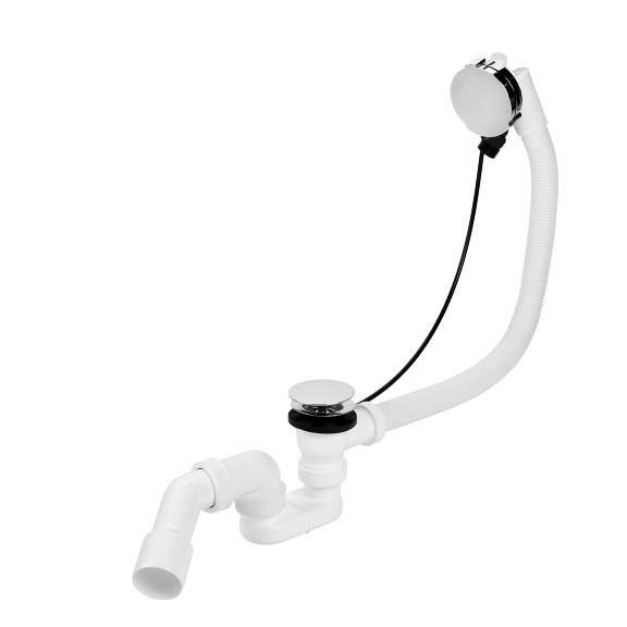View Automatic bath drain, SLIM integrated water inlet, trap 40/50, bend 40/50
