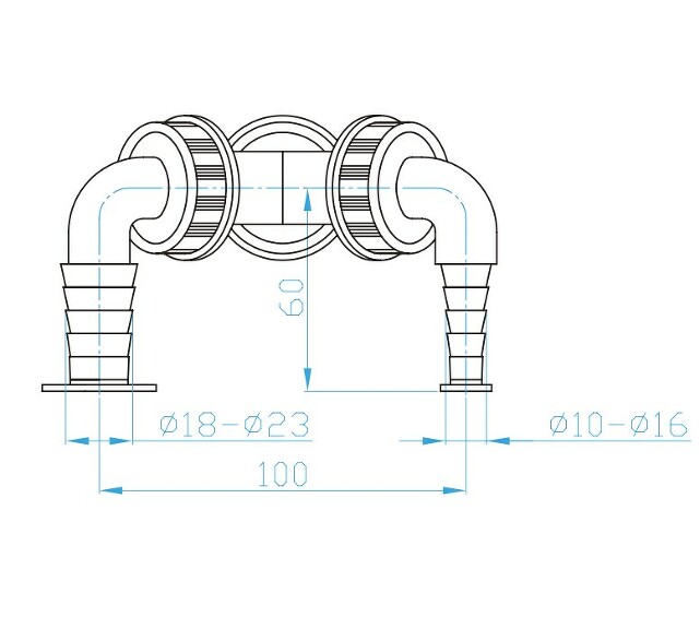 Prohlédnout Y přípojka pračkového podomítkového sifonu