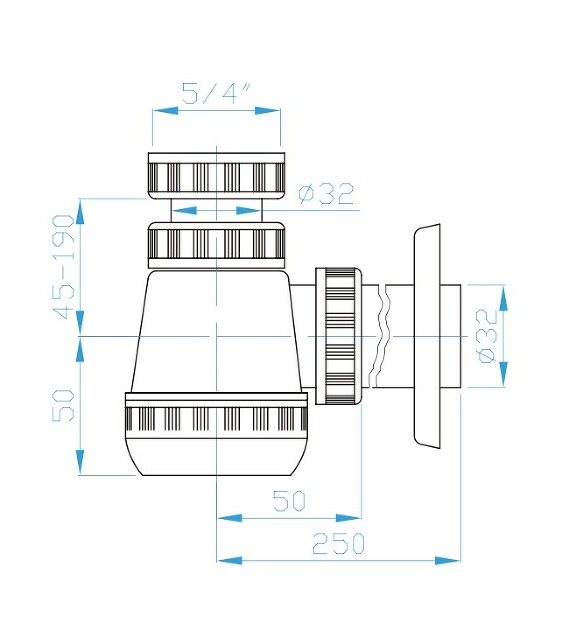 Prohlédnout B sifon 32, 5/4"