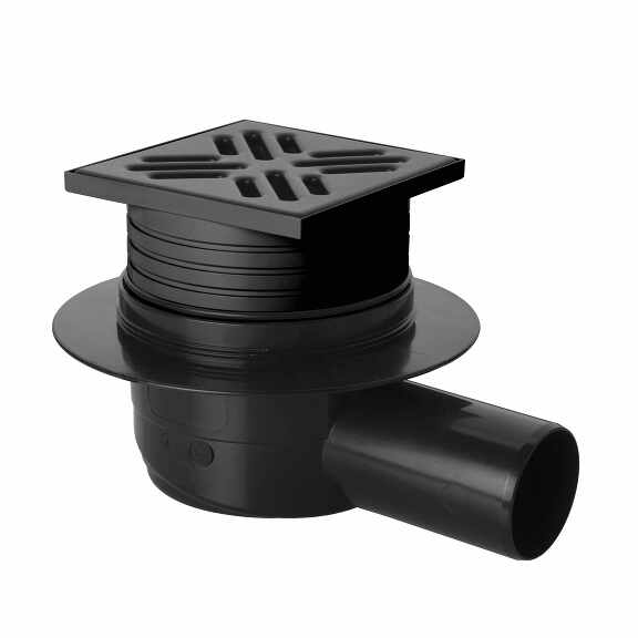 Prohlédnout Podlahová vpust boční 50, černá