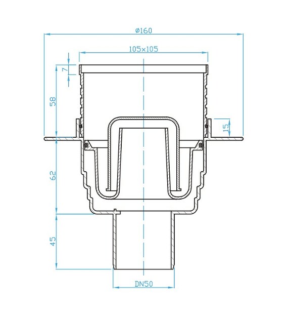 Prohlédnout Podlahová vpust přímá 50, černá