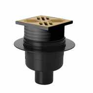 Floor drain straight 50, gold