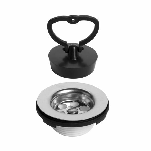 View Washbasin outlet 5/4" inox/plastic