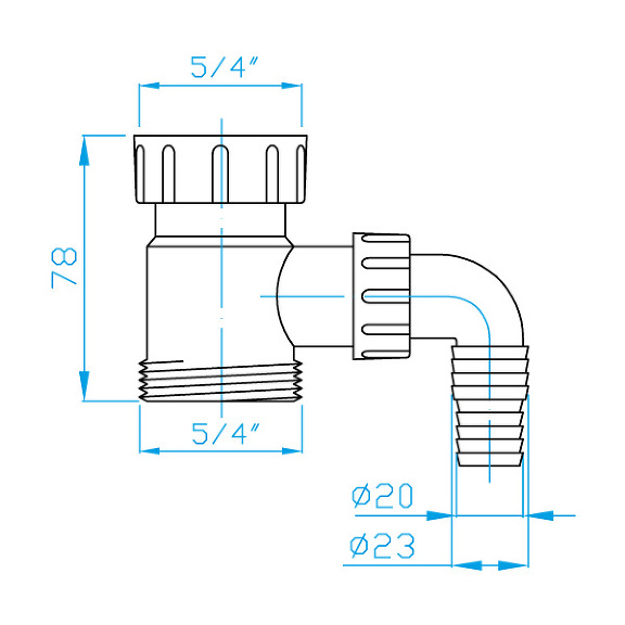 Prohlédnout Odtokové šroubení 5/4", přípojka