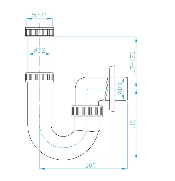 Prohlédnout U Sifon 5/4"