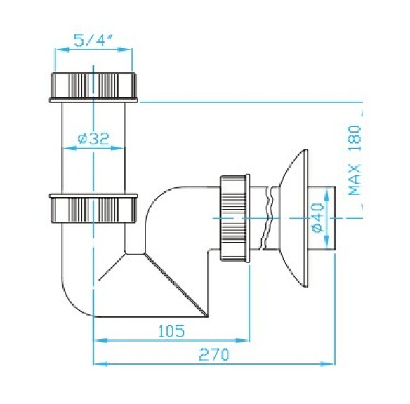 Prohlédnout eS sifon 5/4"