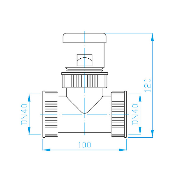 Prohlédnout Přivětrávací T kus DN 40