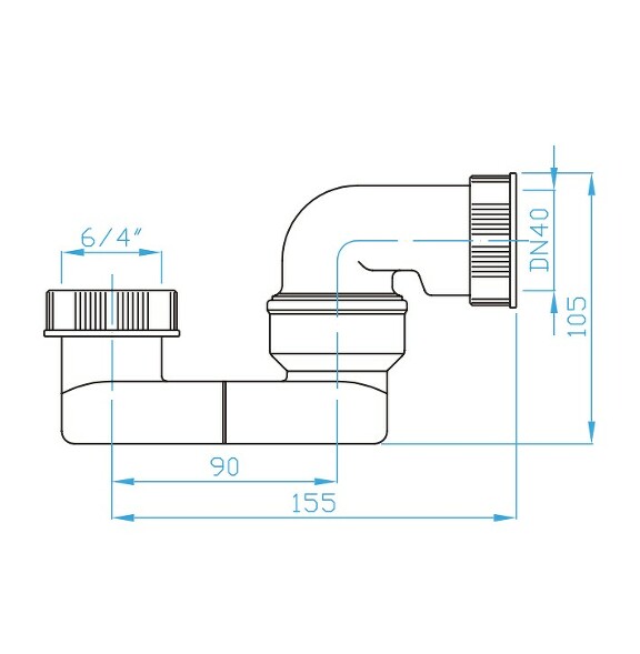 View Bath trap 40 6/4"
