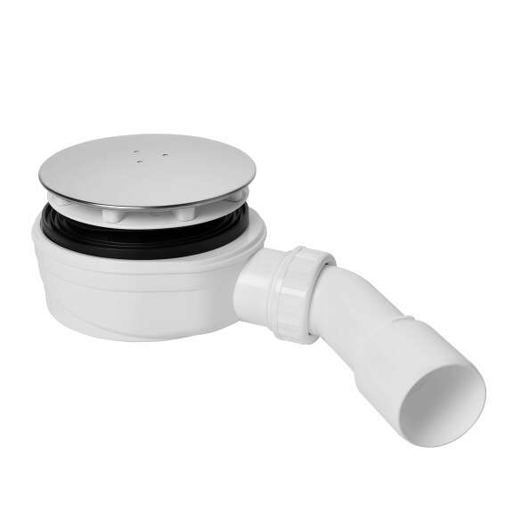 Prohlédnout Sifon vaničkový 90 extra nízký suchý, koleno 45° 40/50, inox