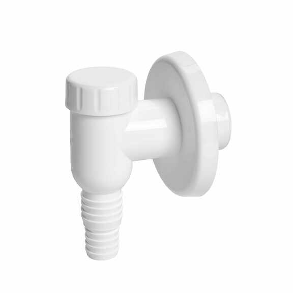 View External washing machine trap white