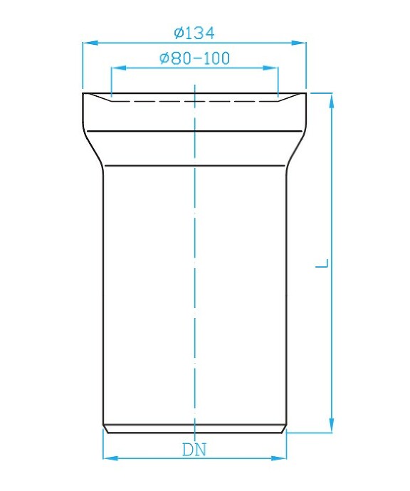 View Toilet pipe - straight