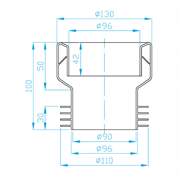 View Concetric toilet collar