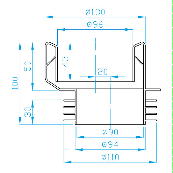 View Eccentric toilet collar