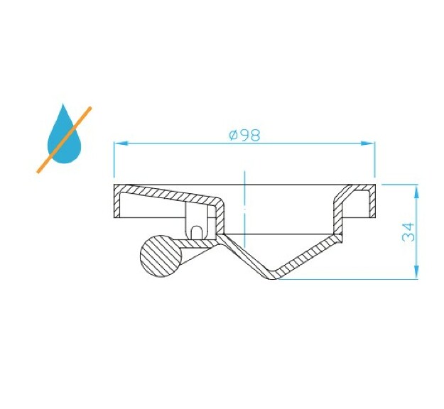 Prohlédnout Gravitační klapka pro podlahovou vpust SI5xC00