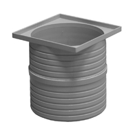 Prolonged neck for drains