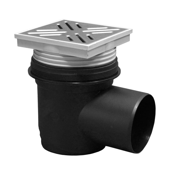 View Cellar floor drain 110, inox, dry valve