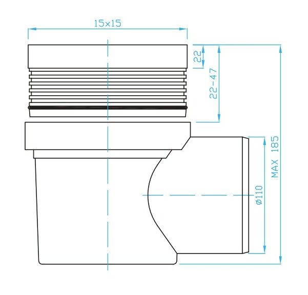Prohlédnout Podlahová vpust boční 110, nerez mřížka
