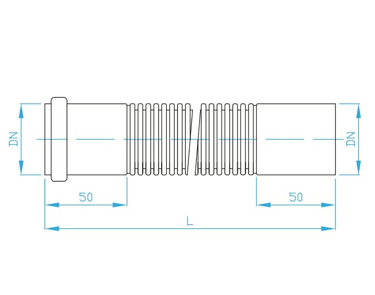 Prohlédnout HT Flexi trubka hrdlo/hladký konec