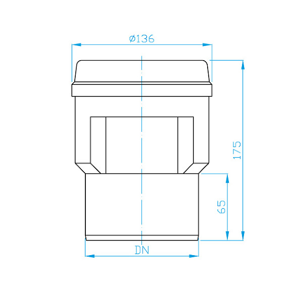 Prohlédnout Přivětrávací hlavice DN 110