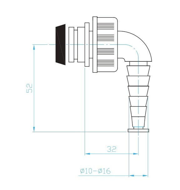 Prohlédnout Kolínko k pračkovému podomítkovému sifonu