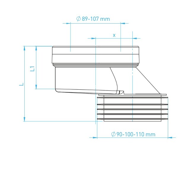 Prohlédnout WC manžeta pevná excentrická