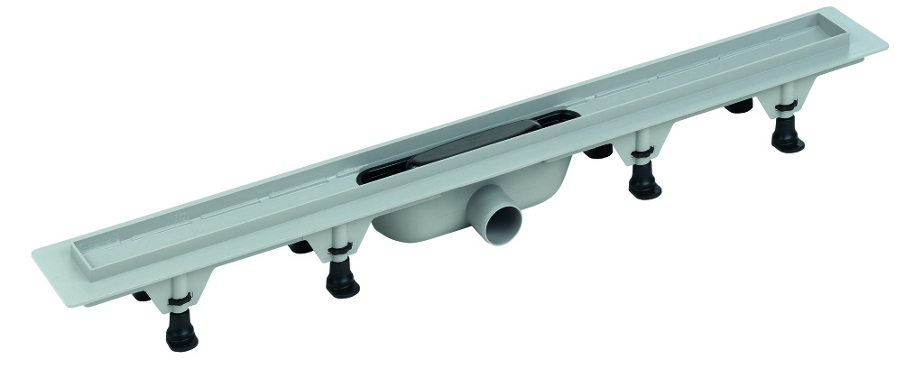 View SALE - Plastic drain channel with stainless steel grid and frame, design 5